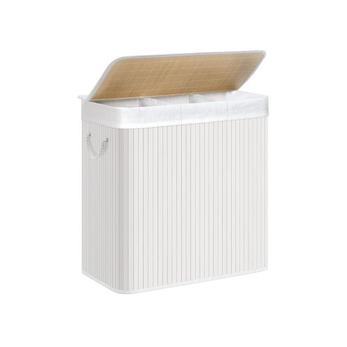 SONGMICS laundry basket White 3 x 50L white slika 2