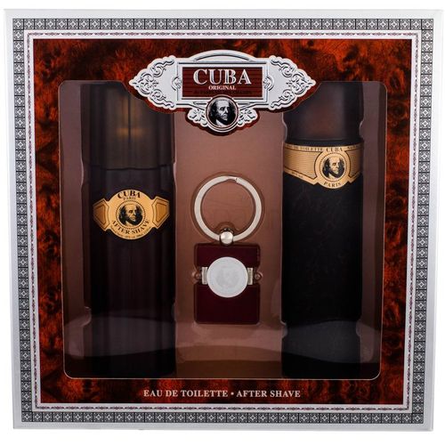 Cuba muški poklon set GOLD 2/1 aftershave 100 ml + edt 100 ml + privjesak slika 1