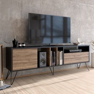 Woody Fashion Polica za TV MISTICO 180, Mistico (180) - Walnut, Black