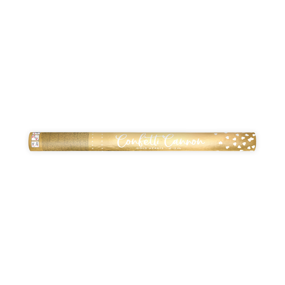 TUKHR60-019 Konfete u tubi Zlatno Srce 60cm slika 2