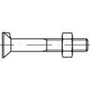 TOOLCRAFT 111697 upušteni vijci s nosom M16 140 mm vanjski šesterokutni DIN 604 čelik 25 St.