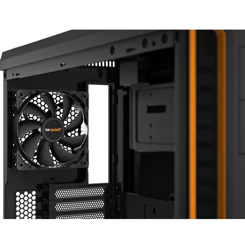 be quiet! BGW20 PURE BASE 600 Window Orange, MB compatibility: ATX / M-ATX / Mini-ITX, Two pre-installed be quiet! Pure Wings 2 140mm fans, Ready for water cooling radiators up to 360mm slika 3
