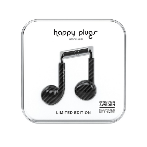 Happy Plugs, Earbud Plus slušalice, Carbon Fiber slika 1