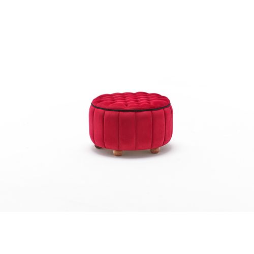 Atelier Del Sofa Tabure, Crvena, Jasmin Puf - Red slika 5