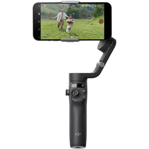 DJI Osmo Mobile 6 Gimbal Crna3-osna stabilizacija,prenosnai sklopiva, ugrađena produzena sipka slika 1