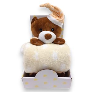 BBO Set Igračka + Ćebence Sleeping Bear (B200003) - Beige 100x75cm