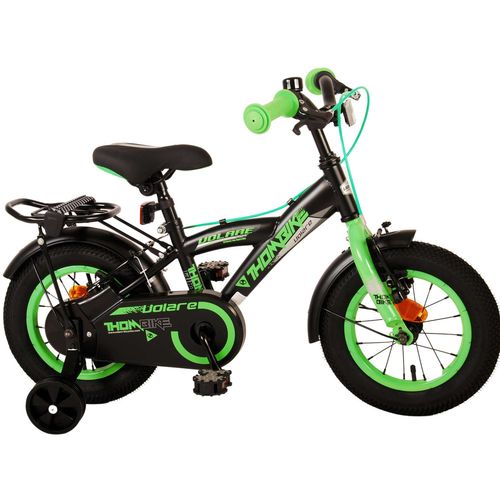 Volare dječji bicikl Thombike 12" s dvije ručne kočnice crno-zeleni slika 2