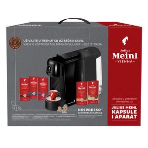 Julius Meinl Inspresso Pinta Starter paket Aparat za kavu + Kapsule (5 paketa)