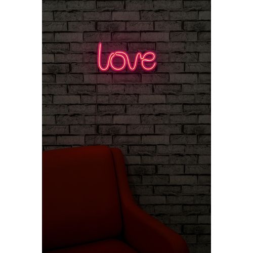 Wallity Ukrasna plastična LED rasvjeta, Love - Pink slika 3