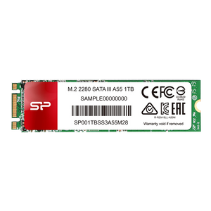Silicon Power SP001TBSS3A55M28 M.2 SATA III 1TB SSD, A55, Read up to 560MB/s, Write up to 530MB/s, 2280