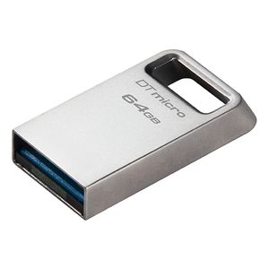 Kingston DTMC3G2/64GB 64GB USB Flash Drive, USB 3.2 Gen.1, DataTraveler Micro, Read up to 200MB/s