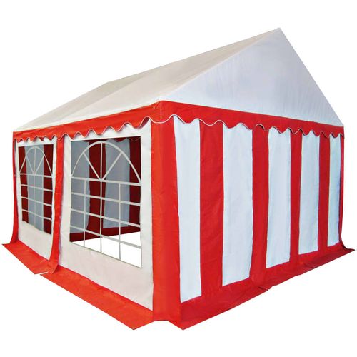 Vrtni šator od PVC-a 3 x 4 m crveno-bijeli slika 36