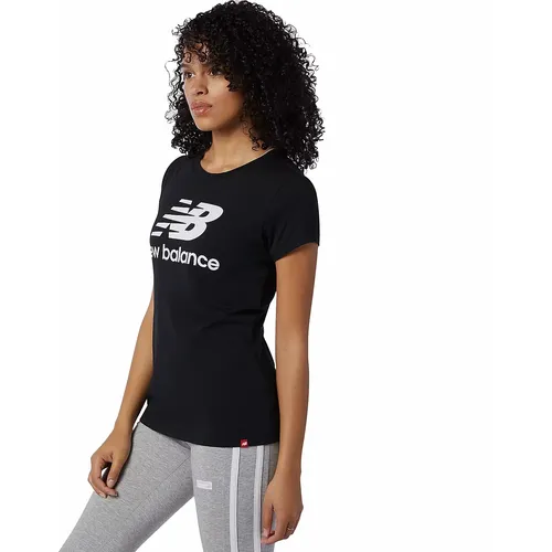 New balance w essentials stacked logo tee wt91546bk slika 5