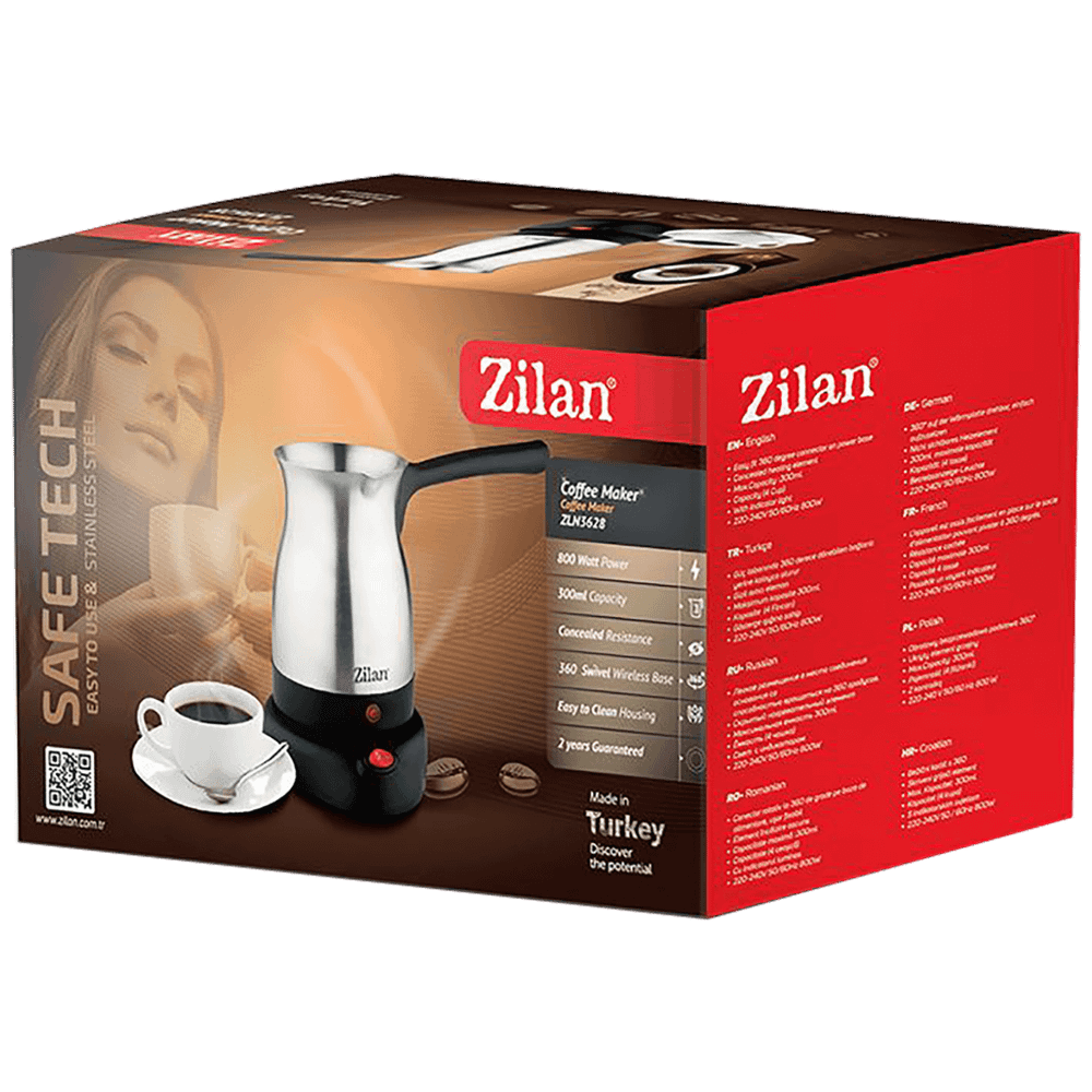 Zilan Kuhalo za kafu, 800W, 0,3 lit., INOX - ZLN3628 slika 2