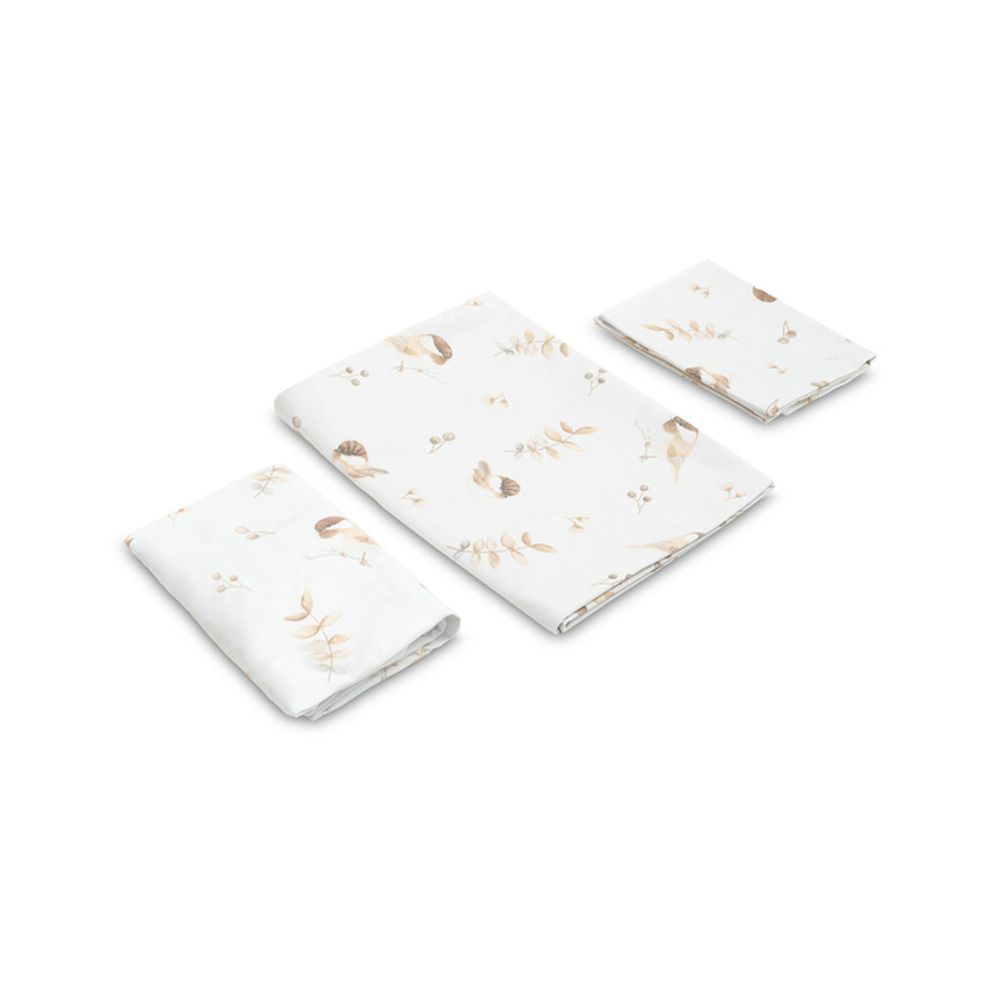 Posteljina od dva elementa + plahta sparrow 100x135 cm slika 2