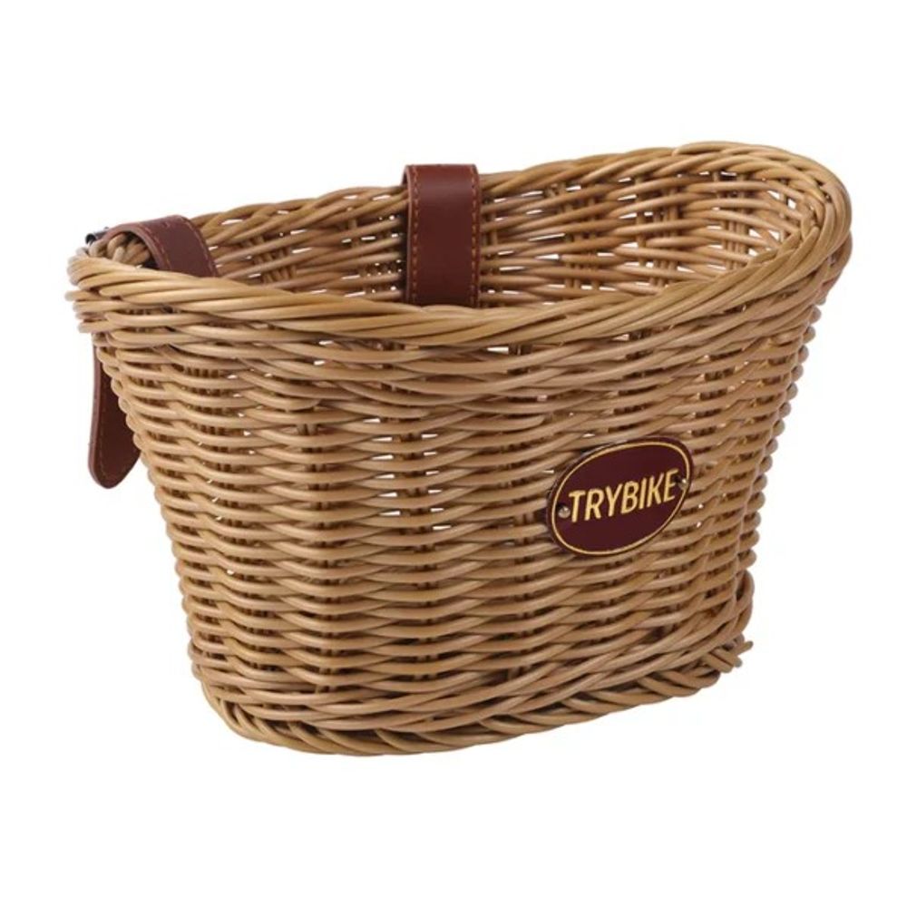 TRYBIKE Pletena korpica za bicikl, Brown slika 1
