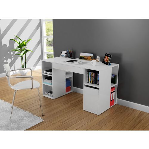 Diamond - White White Study Desk slika 1