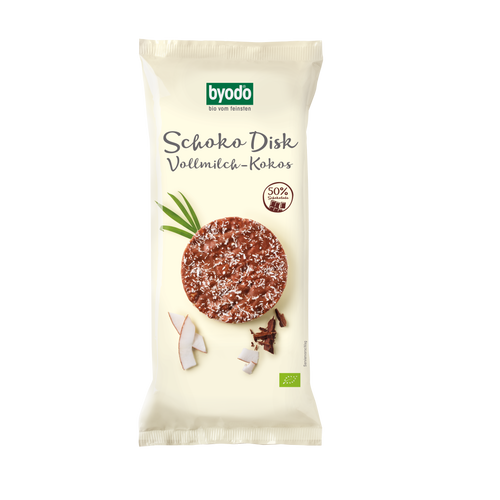 Byodo Čoko disk sa  slatkom čokoladom i kokosom 65g slika 1