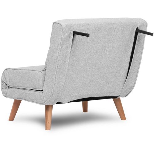 Folde Single - Teddy Fabric - Grey Grey 1-Seat Sofa-Bed slika 15