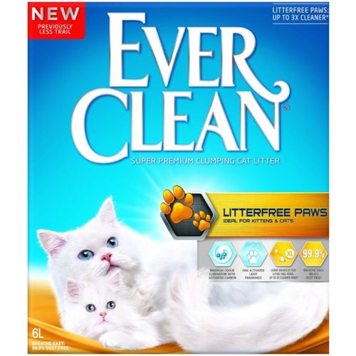 EverClean Litterfree Paws 6 L, posip za mačke slika 1