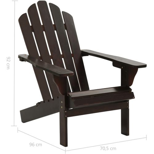 Vrtna stolica drvena smeđa slika 18