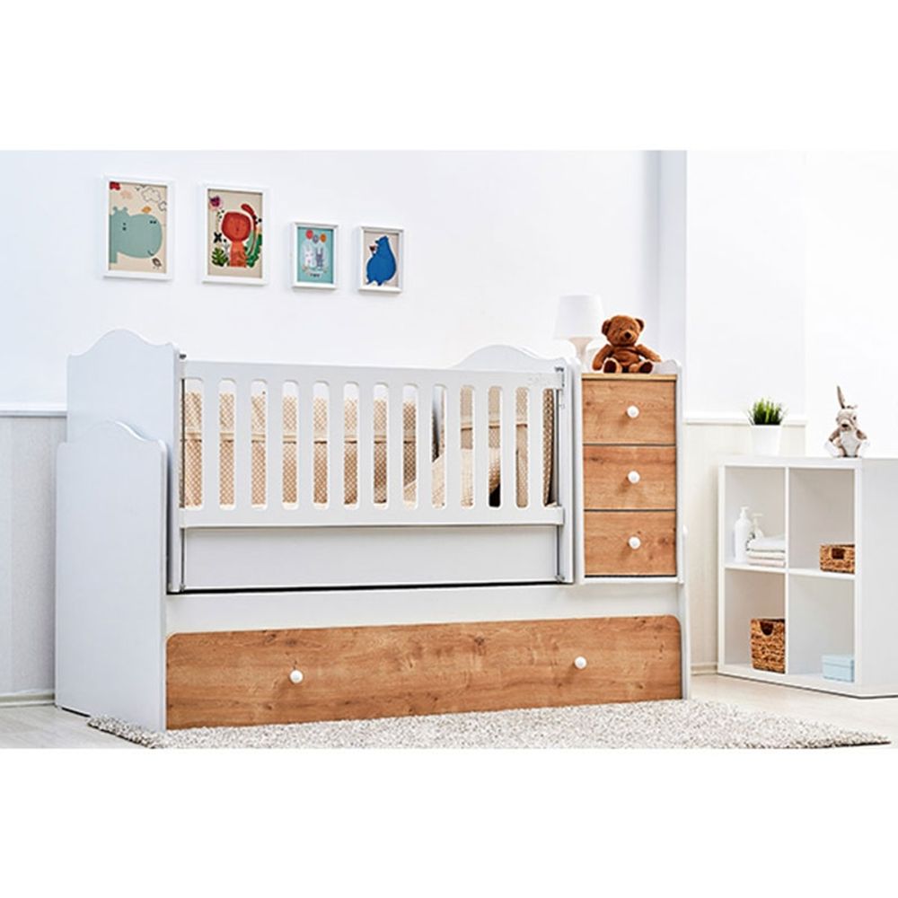 Belis Modularni krevetac Nova 5U1, Natur/Bijeli slika 2