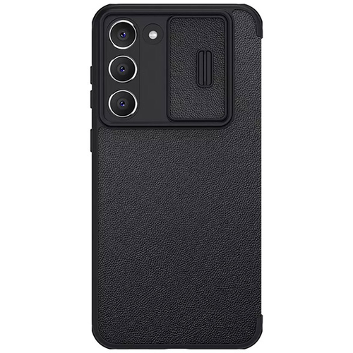 Futrola Nillkin Qin Pro (plain leather) za Samsung S911B Galaxy S23 crna slika 1