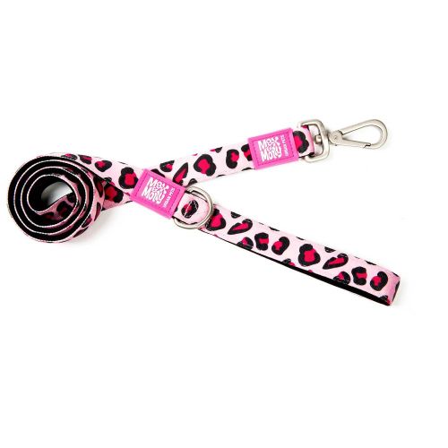 Max&Molly Vodilica Leopard Pink, S - 1,5 cm x 120 cm slika 1