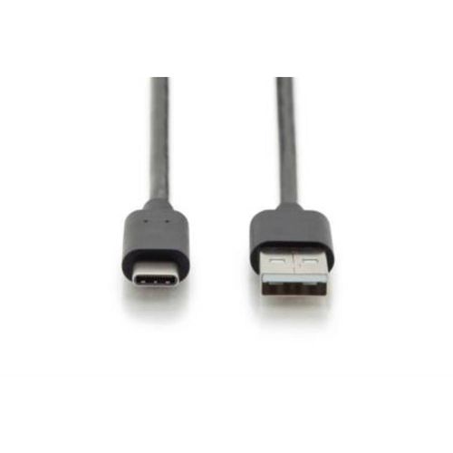 Digitus USB kabel USB 2.0 USB-C® utikač, USB-A utikač 3.00 m crna dvostruko zaštićen, utikač primjenjiv s obje strane AK-300148-030-S slika 2