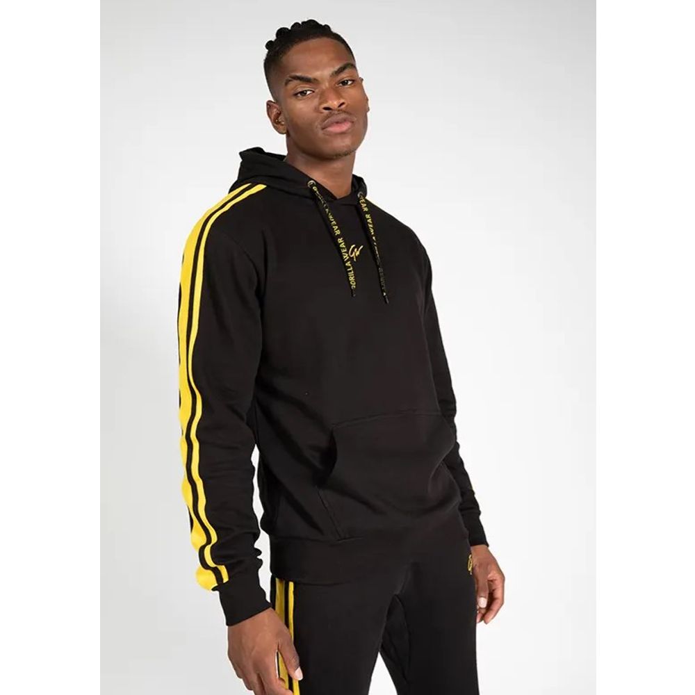 Gorilla Wear BANKS Oversized Duks, Crno/Žuti slika 1
