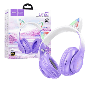 hoco. Slušalice bežične sa mikrofonom, Bluetooth - W42 Cat Ears, Purple Grape
