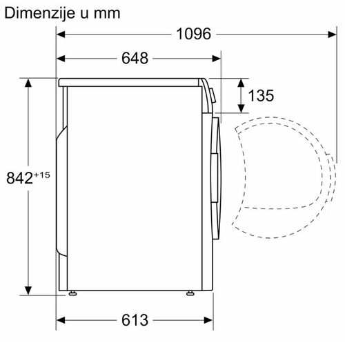 Bosch WQG24500BY Serija 6 Mašina za sušenje veša sa toplotnom pumpom, 9 kg slika 9