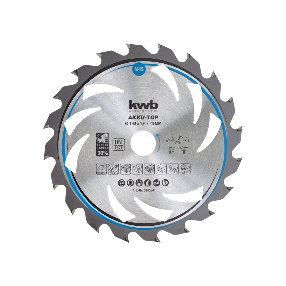 Einhell rezni list AKKU TOP 160 x 16 mm, 20 Z, High Speed, Hard metal slika 1
