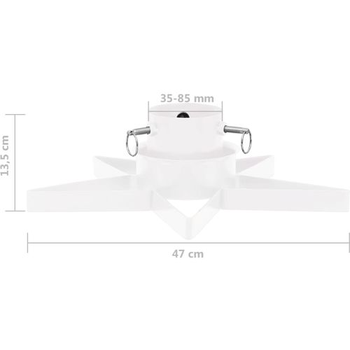Stalak za božićno drvce bijeli 47 x 47 x 13,5 cm slika 7