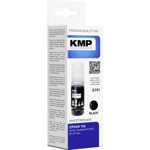 KMP tinta za punjenje zamijenjen Epson 104, 104 EcoTank, T00P1, C13T00P140 kompatibilan  crn E191 1648,0001