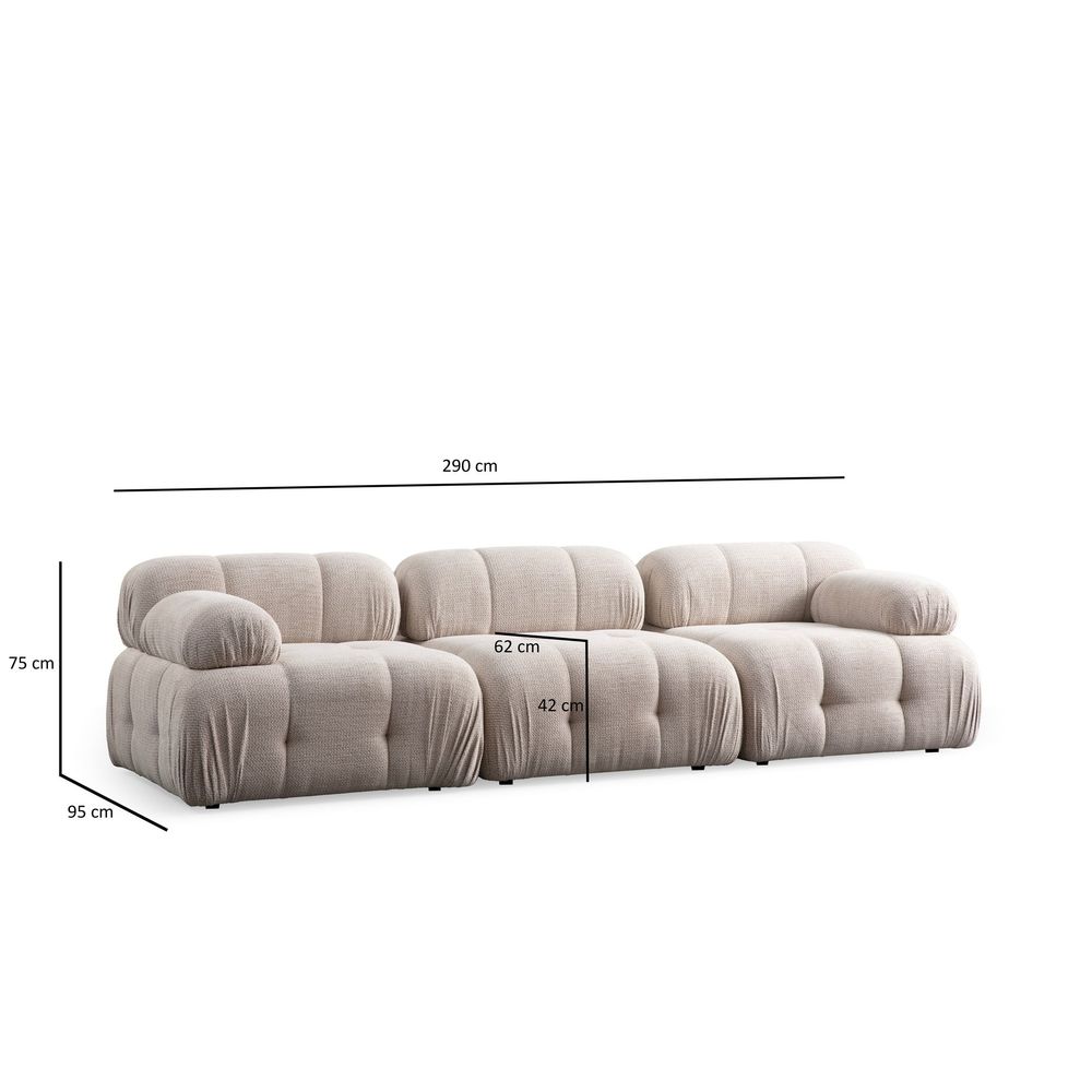 Petite 3 - Krem Kutić Sofa slika 11