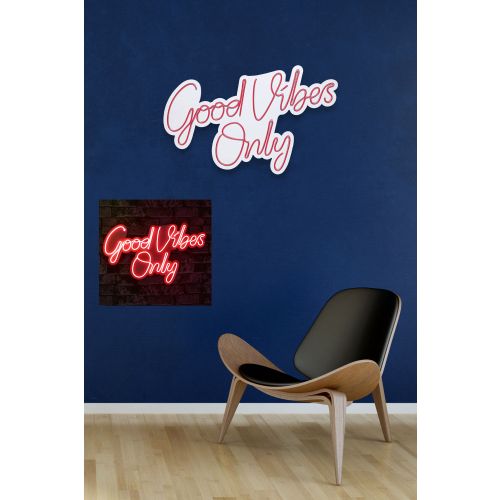 Wallity Ukrasna plastična LED rasvjeta, Good Vibes Only 2 - Red slika 3