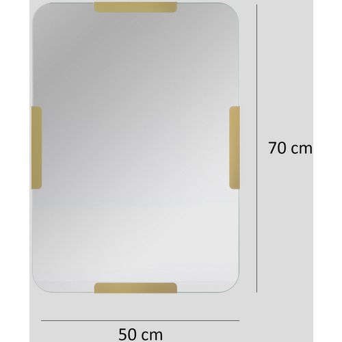 Pera Mirror - Gold Gold Decorative Mirror slika 3