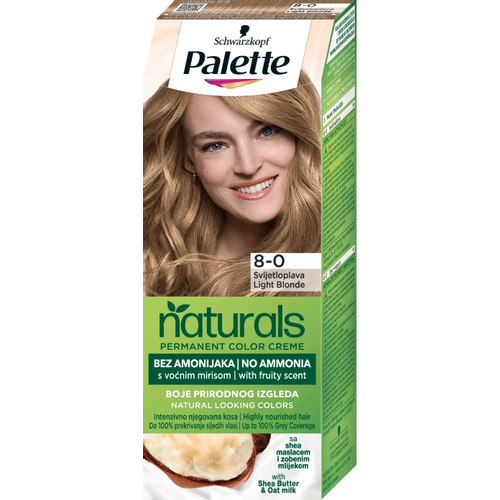 Palette Naturals Color Creme Farba za kosu 8-0 Svijetloplava slika 1