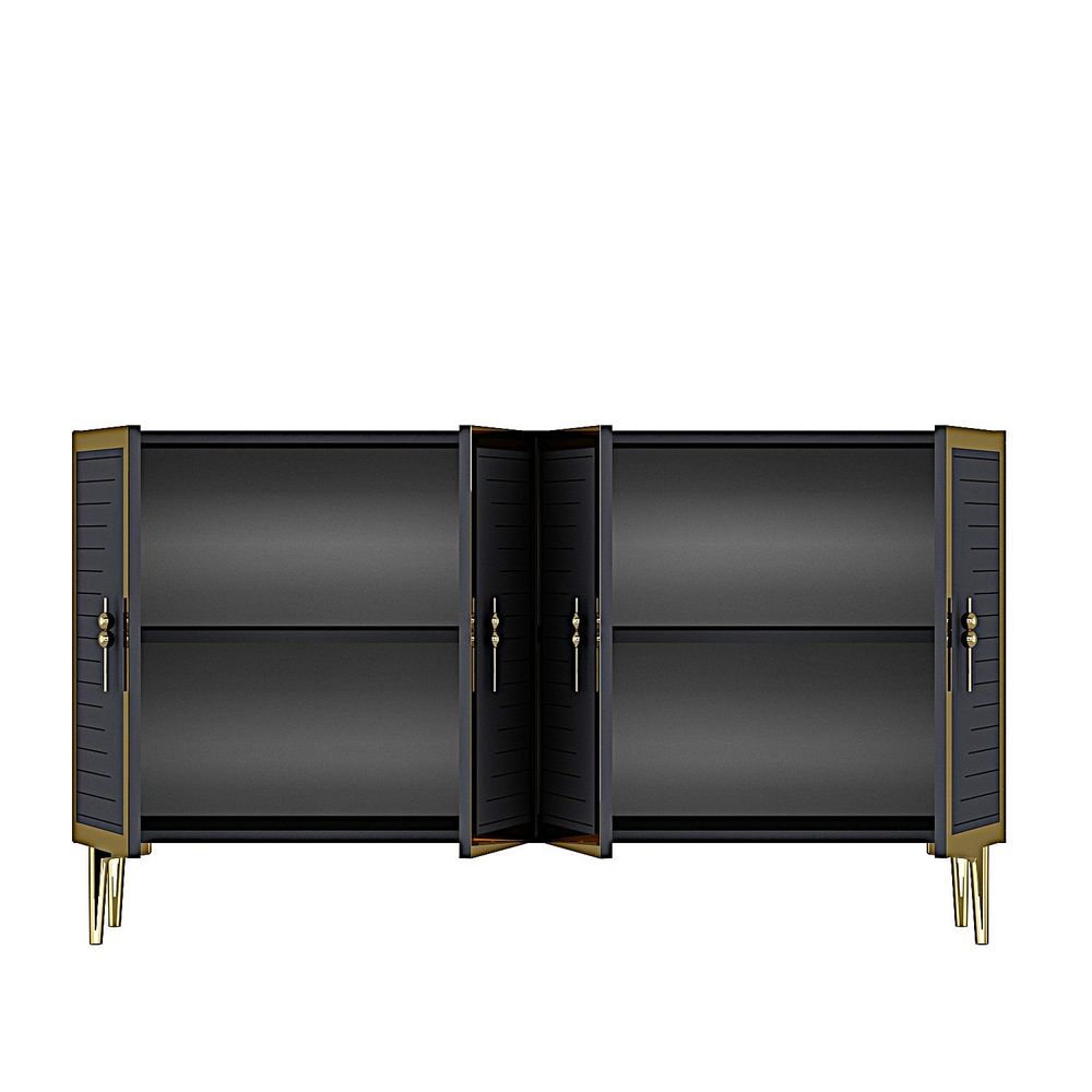 Console Tuna 120 - Anthracite i Gold slika 9