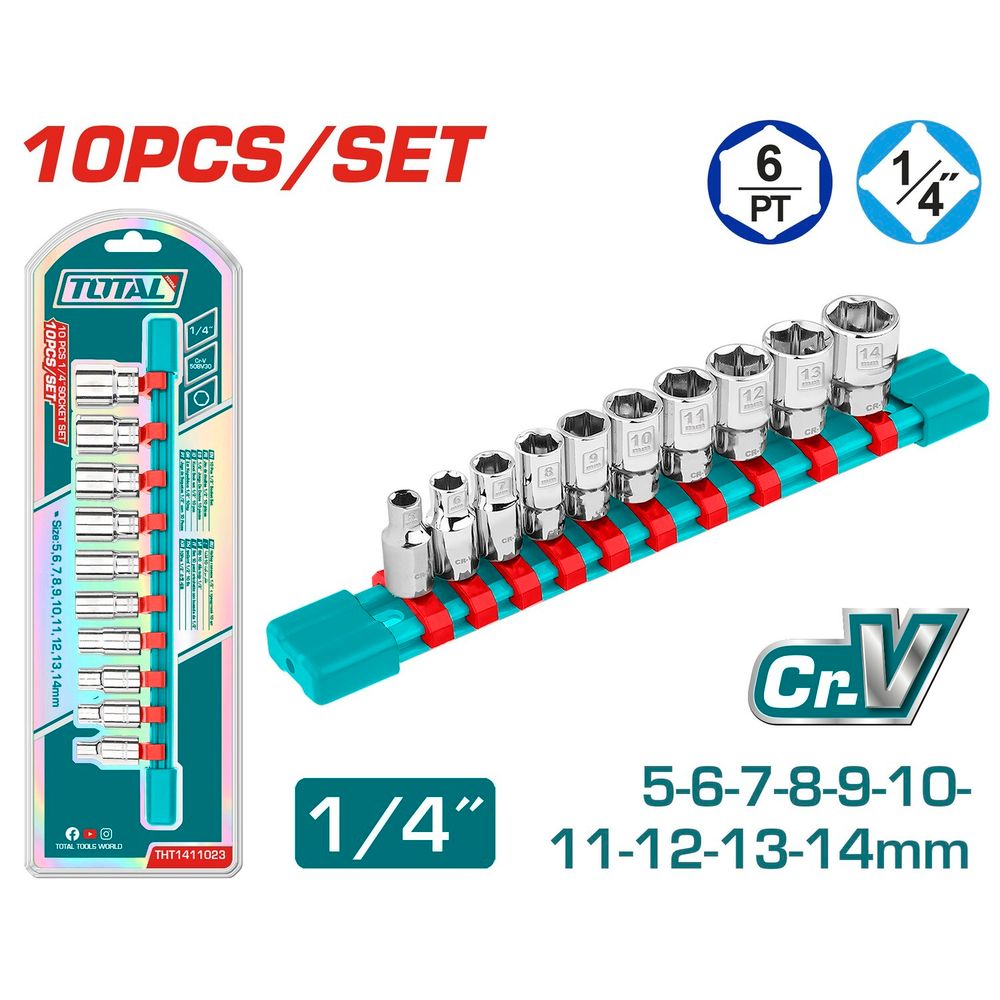 Set nasadnih ključeva 1/4" slika 1
