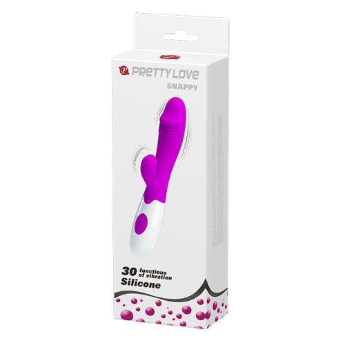 Rabbit vibrator Snappy, ljubičasti slika 5