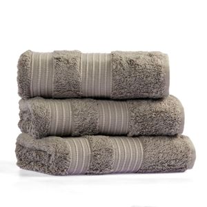 L'essential Maison London - Grey Grey Towel Set (3 Pieces)