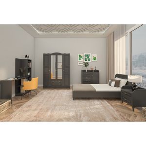 Woody Fashion Set za mlade sobe, Antracit, Tango 620 - Anthracite