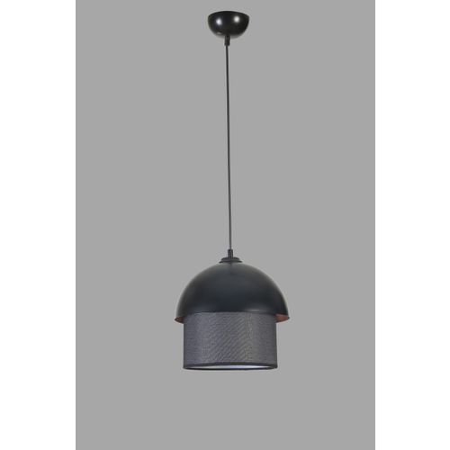 Retro 3 Siyah Hasır Siyah Abajurlu Sarkıt Black Chandelier slika 4