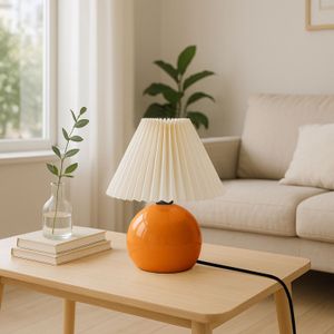 242029 CreamOrange Stolna Lampa