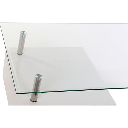 Pomoćni stolić DKD Home Decor Kristal Metal Drvo Bijela (120 x 65 x 42 cm) slika 3