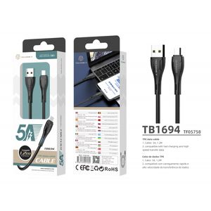 TECHANCY USB A- Micro USB kabel 5A 1.2 m