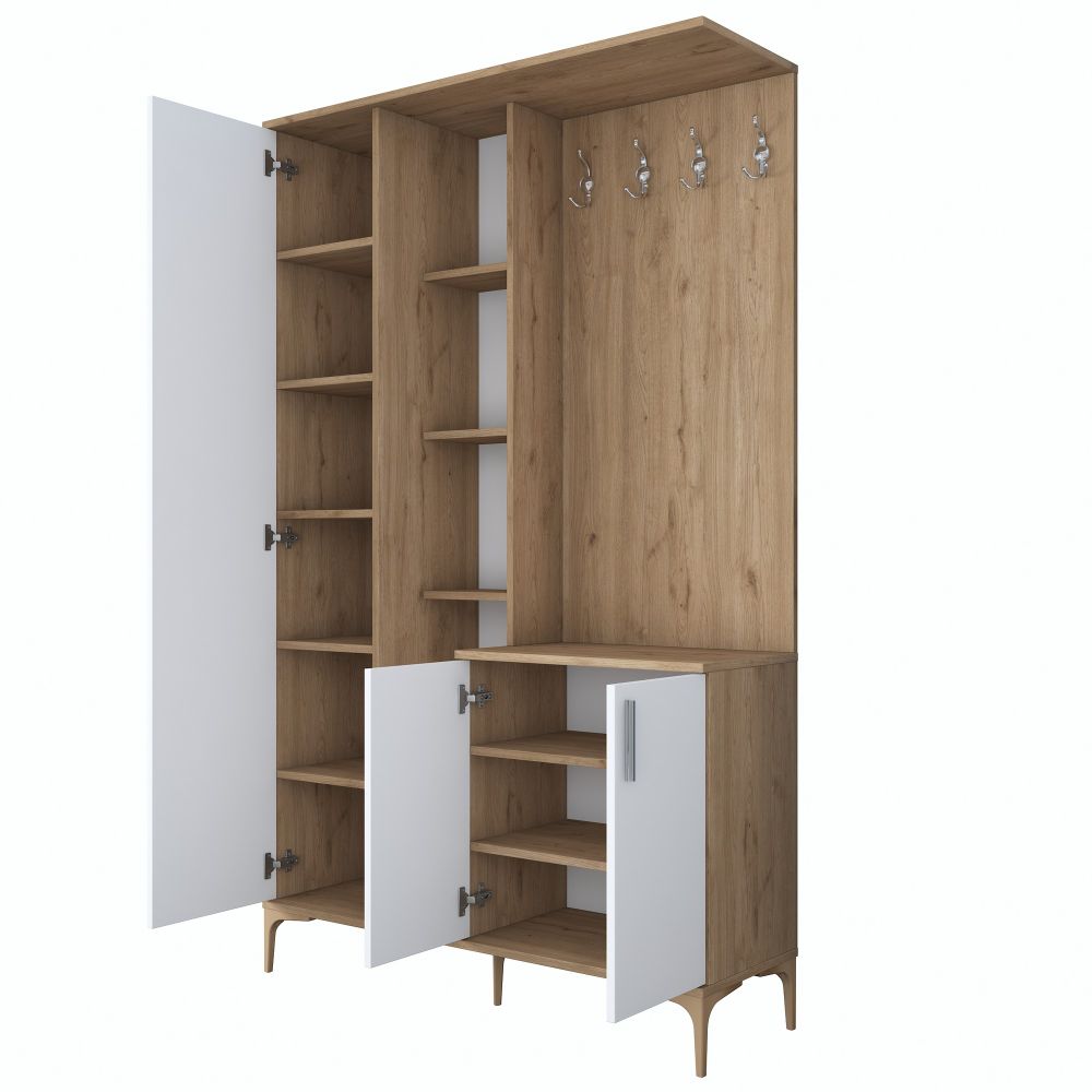 Bijeli Hodnik Ormar EA109 - 2695 Walnut slika 8