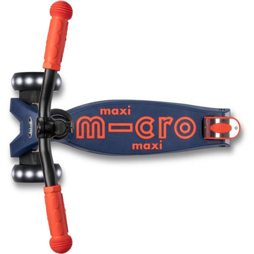 Micro Romobil Maxi Deluxe Pro LED, Navy Red slika 6